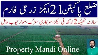 Land for sale | اکیس ایکڑ زرعی زمین چورس پلاٹ