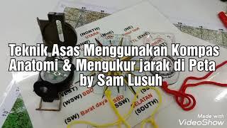 Teknik Asas Menggunakan Kompas, Anatomi Kompas dan Mengukur Jarak Di Peta