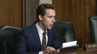 Sen. Hawley questions Dept. of Defense on Google providing "direct benefit" to the Chinese military