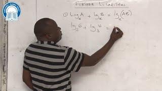 Form 3 - Mathematics - Topic: Further Logarithms  Mr  Jeff Munanga