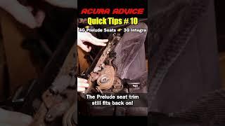 How to bolt PRELUDE SEATS into an INTEGRA #acuraintegra #hondaprelude #carmods