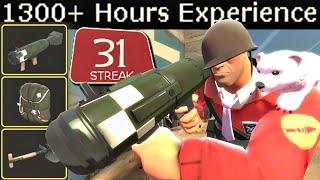 The Air Strike Soldier1300+ Hours Experience (TF2 Gameplay)