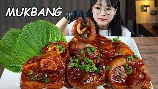 ASMR | SUB | SPICY BRAISED BEEF FEET MUKBANG | COOKING & EATING SOUNDS