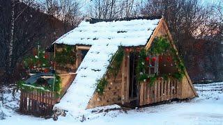 He turned the dacha into a cozy house. Start to finish