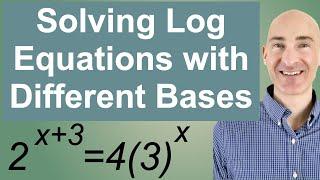 Solving (Challenging) Log Equations Different Bases