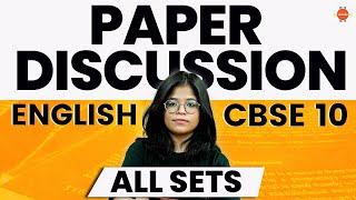 Paper Discussion | All Sets in Detail | CBSE Class 10 English by Oshin Ma'am @VedantuClass9_10_11