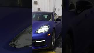 Porsche Panamera went satin blue! #1kmotorsports #wrap