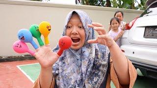 KEYSHA & SHEENA Want to Play with Balloons and Balloons - Finger Family Balloon People