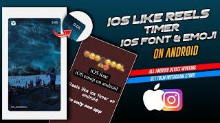 Full iOS INSTAGRAM on Android | iOS Emojis + Fonts + Share Post Like iPhone + Round Edge Story