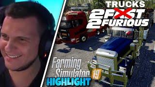 2 TRUCKS 2 FURIOUS  Drag Race mit 40 Tonner in LS19 - ZOQQER Highlight