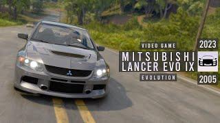 Mitsubishi Lancer Evolution IX Video Game Evolution (2005-2023)