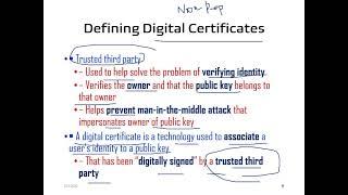 Digital Certificates