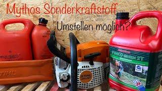 Stihl MS 291 von 1:50 Gemisch auf Sonderkraftstoff umstellen ? Kein Problem !