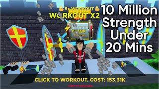 4770 Rebirths & 10 Million Strength under 20 Mins on Strongman Simulator