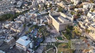 ADH_002 Highlight Films Israel - footage archive: aerial footage Hebron - Tomb of the Patriarchs