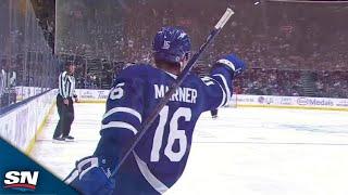 Maple Leafs' Mitch Marner Wires Home Beautiful Breakaway Goal vs. Utah HC