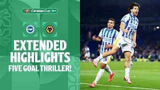 FIVE GOAL THRILLER! | Brighton v Wolves extended highlights