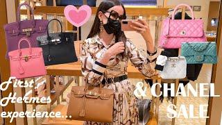 FIRST HERMES EXPERIENCE & CHANEL SALE - London Luxury Shopping Vlog Come Shopping With Me at Harrods