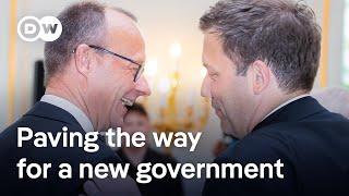 Germany's Conservatives and Social Democrats begin talks to form a new government | DW News