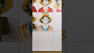 Dessiner Luffy en Goku  #lilbronn