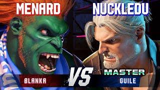 SF6 ▰ MENARD (Blanka) vs NUCKLEDU (Guile) ▰ High Level Gameplay