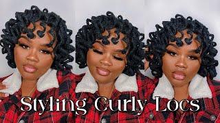 LOC TUTORIAL: How To Style Curly Locs | Oh Yeah… I WENT BLACK | IamJackieCymone