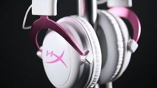 Розовая геймерская гарнитура | HyperX Cloud II