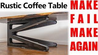 Rustic Wood and Faux I-Beam Table with YouCanMakeThisToo