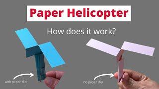 Paper Helicopter | How Does It Work? | Paper Craft for Kids
