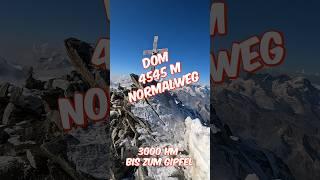 Dom Normalweg - 3000 HM zum Gipfel  #wallis #bergsteigen #schweiz #hochtouren #mountains #alps