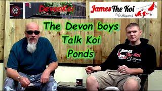 KOI POND *** DIY POND FILTER *** KOI TALK ON A VISIT WITH JAMES*** HOW TO START A KOI POND CHANNEL**