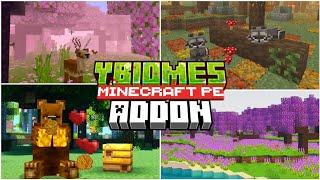 ️YBIOMES CRAFT ADDON for BEDROCK | MINECRAFT PE +1.21 #addons