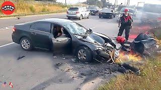 85 SHOCKING Car Crashes Compilation 2024: Idiots in Cars Caught Seconds Before Disaster!