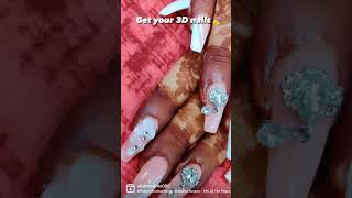 Get your 3D nails at Alisha’s empire salon ️ 9899130018/7838480808