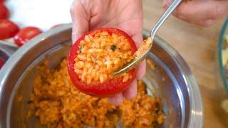 POMODORI RIPIENI DI RISO la ricetta casalinga italiana dell’estate! Come si fanno i pomodori ripieni