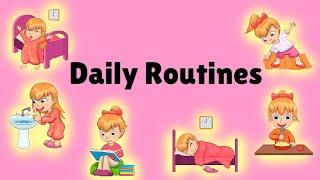 Daily Routines vocabulary | Toddler Learning Videos | Kidditube channel|