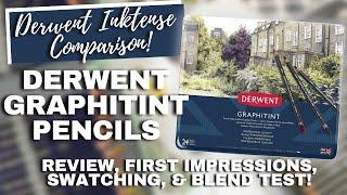 DERWENT GRAPHITINT PENCILS | First Impressions, Review, Blend Test & Comparison to Derwent Inktense