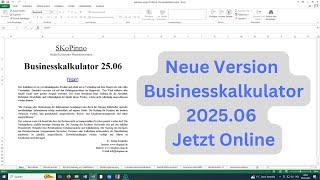 Aktualisierungen zum Business Kalkulator 2025 