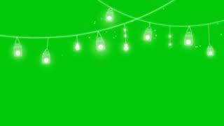 футаж фонарики на зелёном фоне для видео, интро.