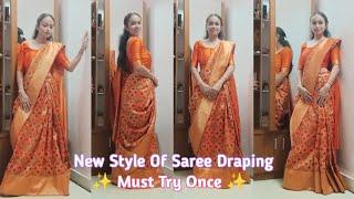 New Saree Draping Style | Should Try Once | Kaveri Kotadia #sareedrapping #kaverikotadia