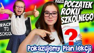 NASZ POCZĄTEK ROKU SZKOLNEGO. Pokazujemy plan lekcji. Back to School #fikimikiagatkiimoniki