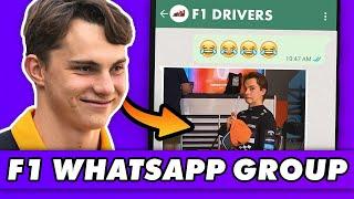 What the F1 Driver WhatsApp group is REALLY like…