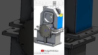Vertical Reduction Helical Gear Box  #designwithajay #shorts