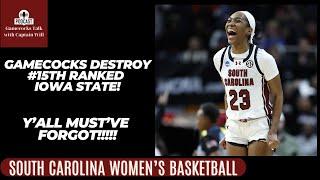 South Carolina Women's Basketball Beat Down #15th Ranked Iowa State Women's Basketball team!