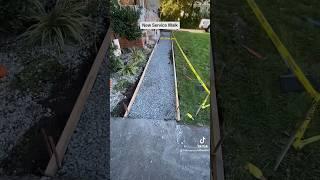 New Service Walk #construction #trending #viral #diy #concrete #walkway #prep #bluecollar #howto