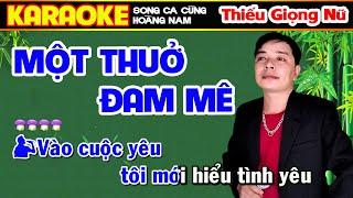 ️Một Thuở Đam Mê | Tâm Sự Với Em   Karaoke Thiếu Giọng Nữ  Song ca cùng Hoàng Nam