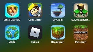 Block Craft 3D,Cube Mator,Sky Block,Survival Craft 2 Day One,World,Roblox,RealmCraft,Minecraft