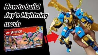 How to build Jay's Lightning mech MOC / Lego Alternative Build of Ninjago 71796 Elemental Dragon