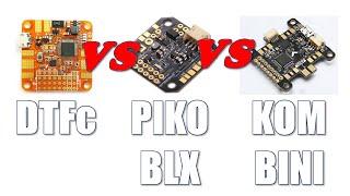 Quadcopter Flight Controller Roundup: DTFc, PIKO BLX, KOMBINI