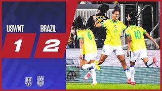 Brazil shock USA in San Jose | USWNT 1-2 Brazil | Official Game Highlights